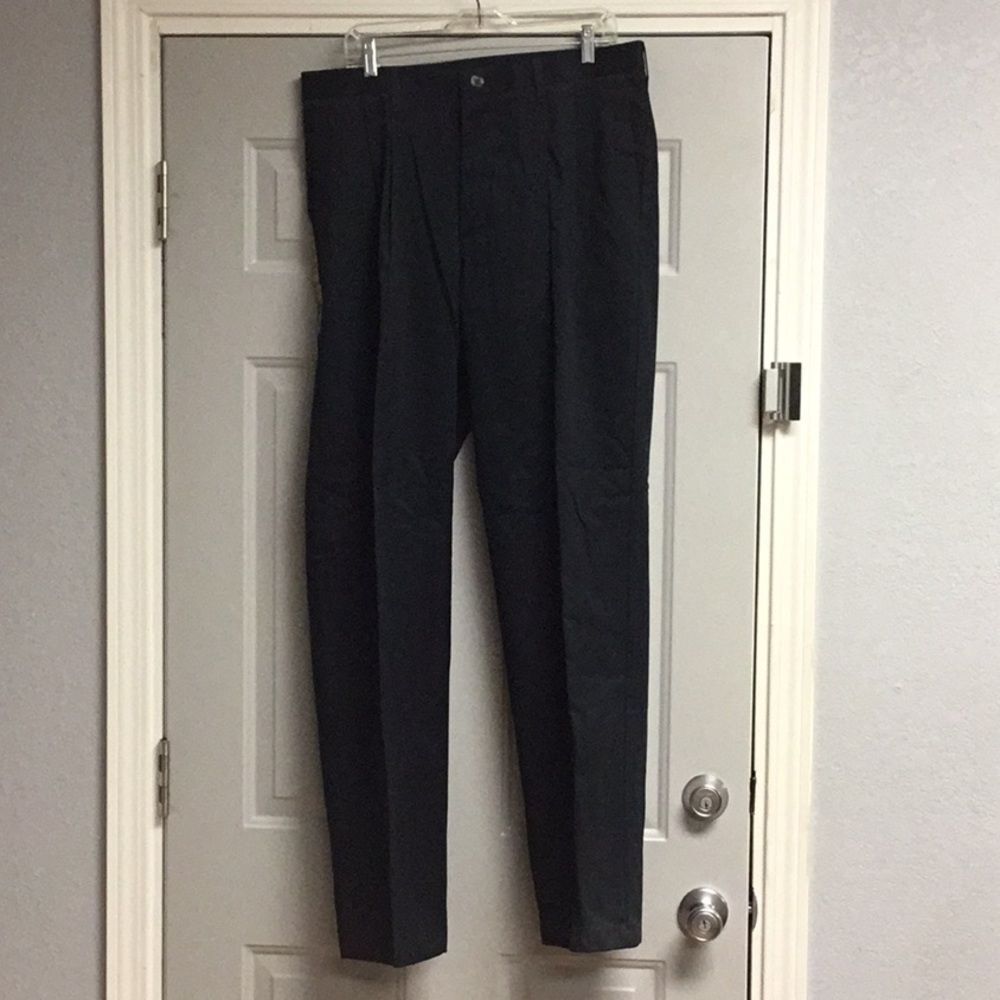 Lee Men’s Black Dress Pants Wrinkle Resistant Size 36 X 34 New